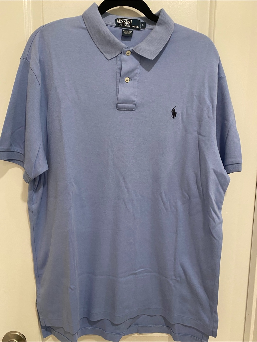 Polo by Ralph Lauren Men's Light Blue Polo size L